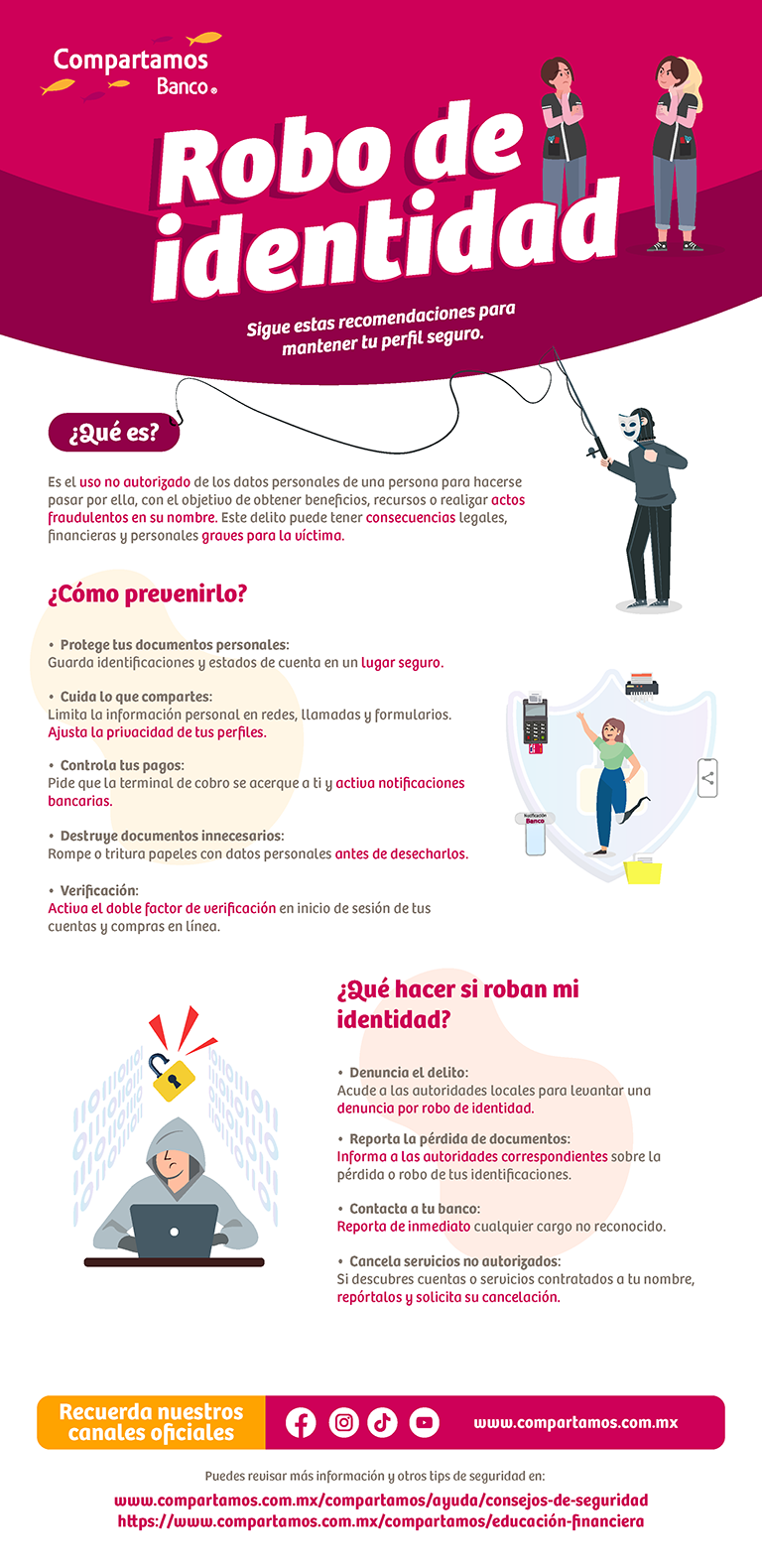 Robo de identidad: Sigue estas recomendaciones para mantener tu perfil seguro